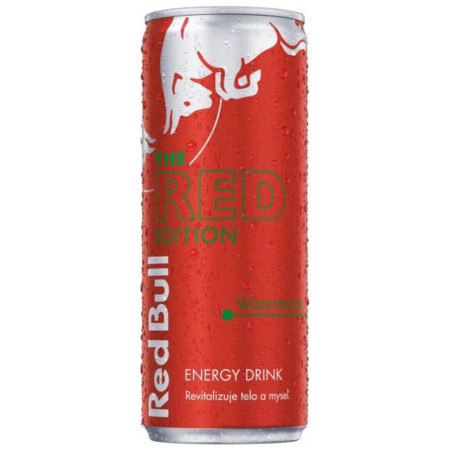 detail Red Bull energy 0,25L plech CZ Watermelon (12)