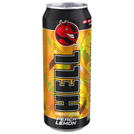 detail Hell energy 0,5L plech Peach Lemon (12)