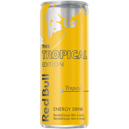 detail Red Bull energy 0,25L plech CZ Tropical Edition (12)