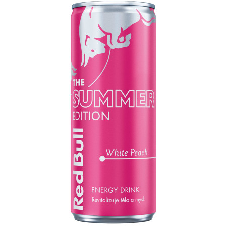 detail Red Bull energy 0,25L plech CZ The Peach Edition - White Peach (12)
