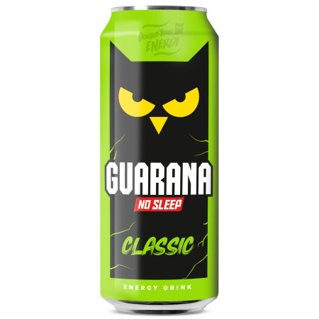 detail Guarana energy 500ml Classic zelený (12)