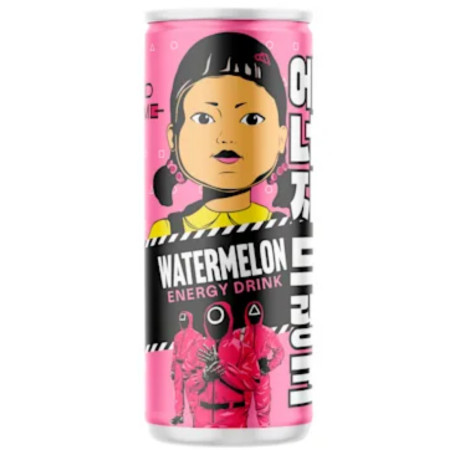 detail Squid Game Energy Drink 250ml Watermelon (24)