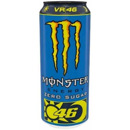 detail Monster energy 0,5L plech VR46 Rossi Zero (12)