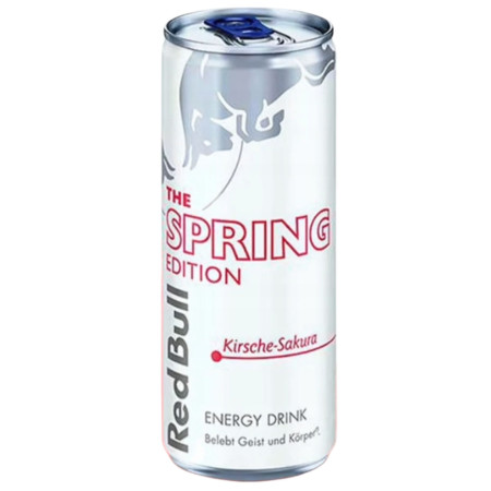 detail Red Bull energy 0,25L plech CZ Spring Edition Cherry Sakura (24)