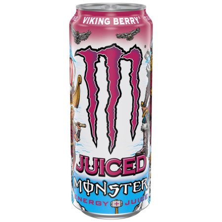 detail Monster energy 0,5L plech CZ Viking Berry (12)