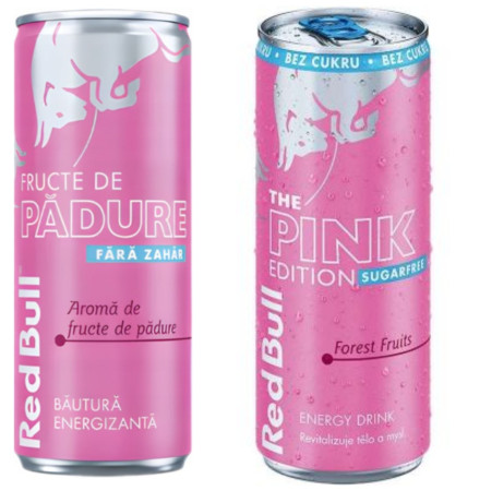 chi tiết Red Bull energy 0,25L plech EU Fructe De Padure / Pink Edition Forest Fruit (1