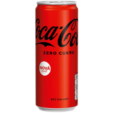 detail Coca-cola 330ml CZ Zero plech (24)