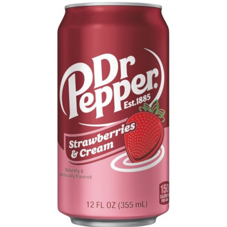 chi tiết Dr. Pepper 355ml Strawberries Cream USA (12)