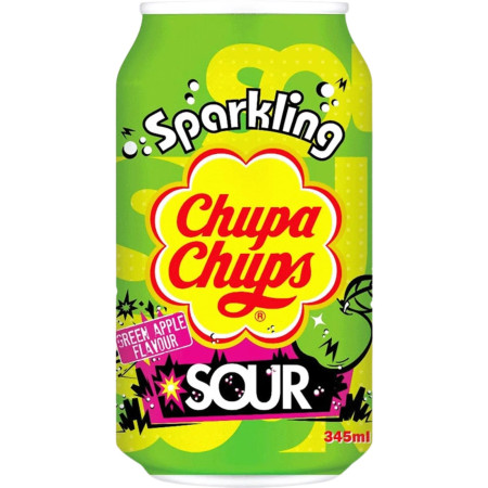 detail Chupa Chups 345ml plech - Green Apple sour (24)