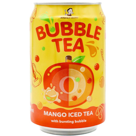 detail Bubble Tea (Madam Hong) 320ml plech - Mango Iced Tea (24)