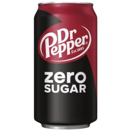 detail Dr. Pepper 355ml Zero Sugar USA (12)