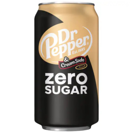 detail Dr. Pepper 355ml Cream Soda Zero Sugar (12)