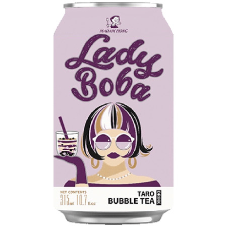 chi tiết Bubble Tea (Madam Hong) 320ml plech - Lady Boba (Taro) (24)