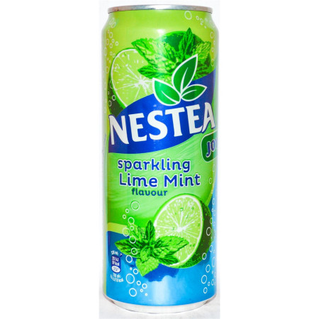 detail Nestea 330ml plech Sparkling Lime Mint (12)