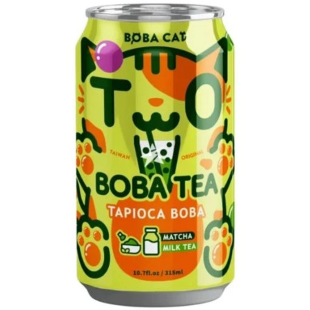 detail Boba Cat 315ml Tapioca Bubble Tea Matcha (Tra Sua) (24)