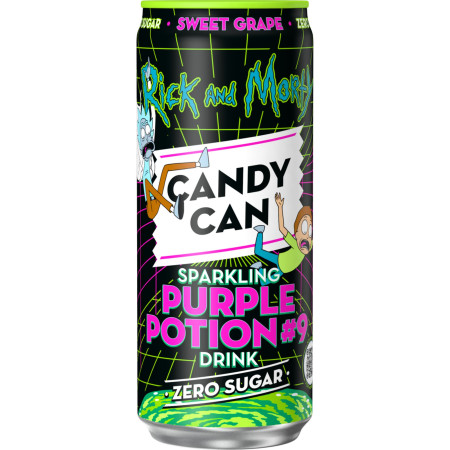 detail Candy Can 330ml plech Rick and Morty Purple Potion Zero (12)