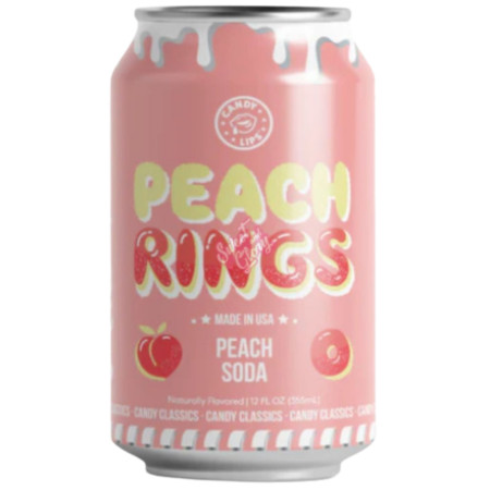 detail Candy Lips 355ml USA nápoj Peach Rings soda (12)