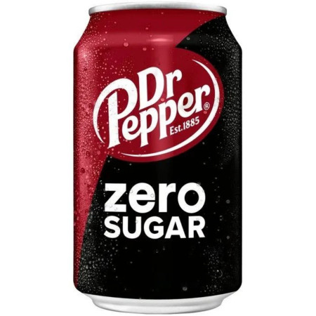 detail Dr. Pepper 330ml Zero Sugar (24)