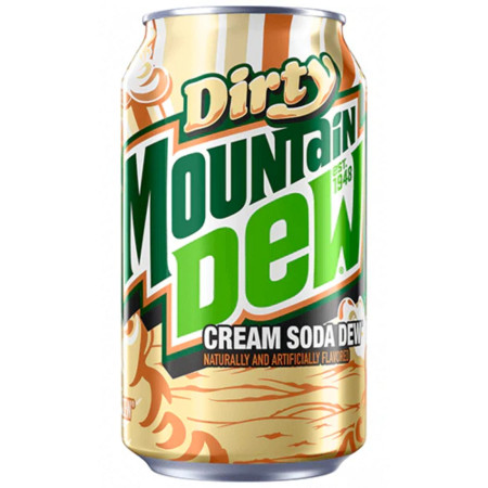 detail MTN DEW energy 355ml plech Dirty Cream Soda (12)