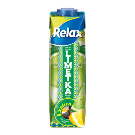 chi tiết RELAX džus 1l Exotica Limetka (Jablko, citron, limetka, máta) TS (12)