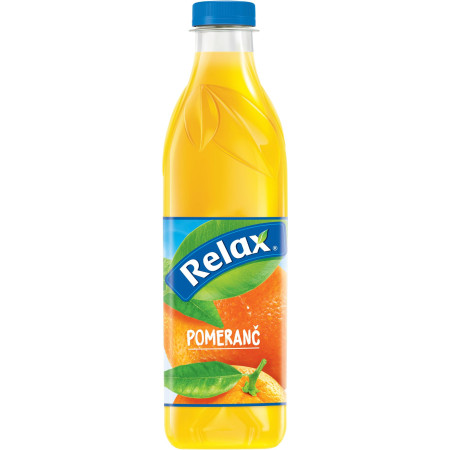 detail RELAX džus 1l PET nektar Pomeranč (6)