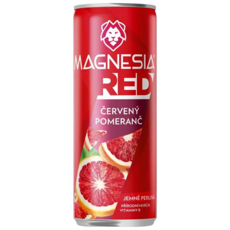 detail Magnesia Red 330ml plech Červený pomeranč jemně perlivá (24)