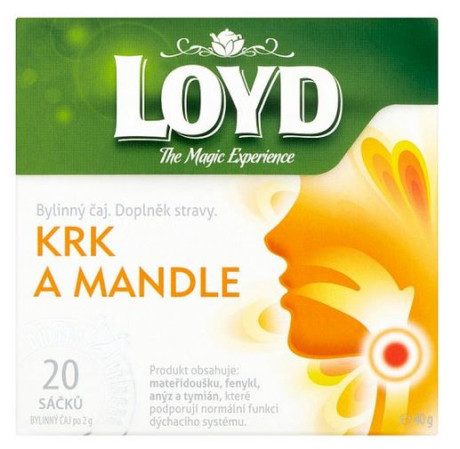 chi tiết Loyd čaj Krk a mandle 40g (10)