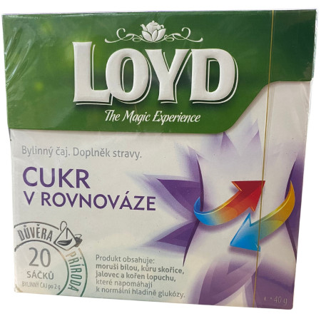 detail Loyd čaj Cukr v rovnováze 40g (10)