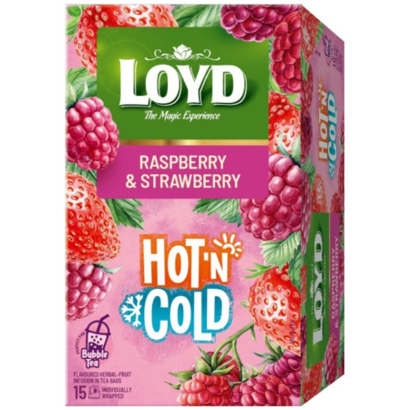 detail Loyd čaj Hot & Cold 30g Malina a Jahoda (8)