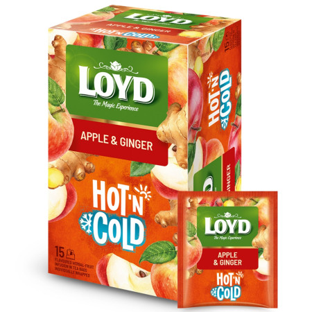 detail Loyd čaj Hot & Cold 30g Jablko a Zázvor (8)