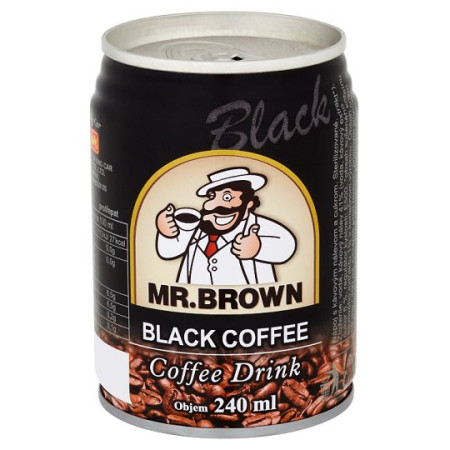 detail Mr. Brown ledová káva 240ml Black Coffee (24)