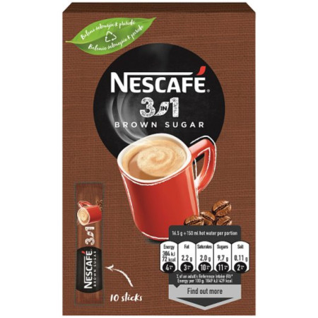 detail Nescafe 3in1 165g Brown Sugar (Krabice) (8)