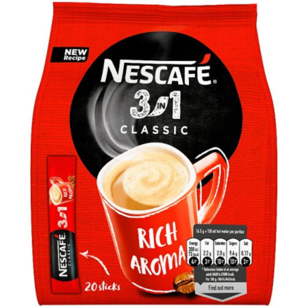 chi tiết Nescafe 3in1 330g sáček (20x16,5g) červený (10)