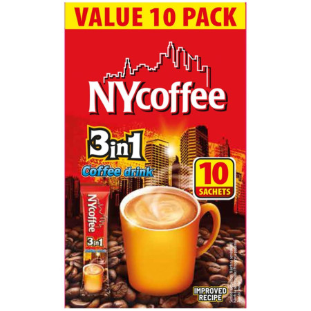 detail NYCoffee káva krabice 3in1 140g Classic (červený) (10)