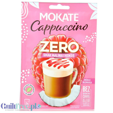 chi tiết Mokate Cappuccino ZERO 20g Raspberry a Coconut (10)