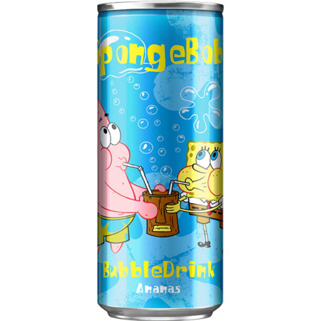 detail Dětský nápoj 250ml plech SpongeBob Bubble (24)