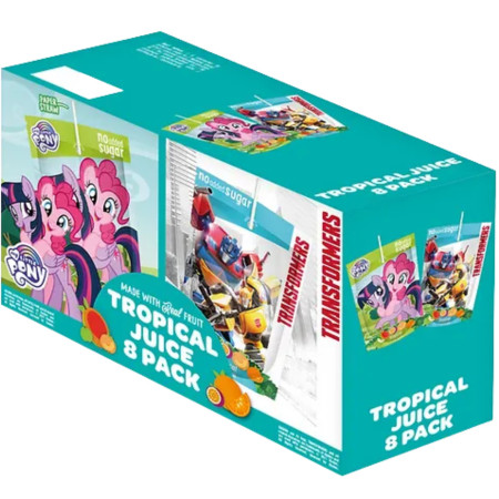 detail My Little Pony and Transformers fruit drink 200ml Tropical (8)