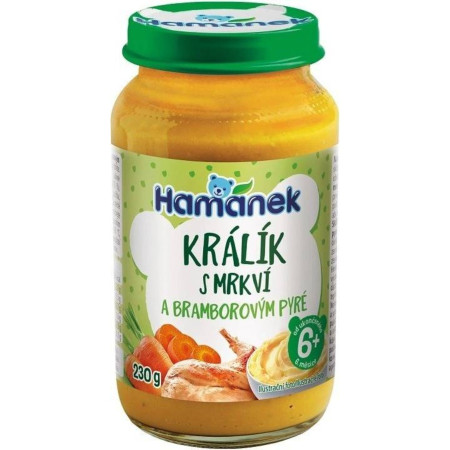 chi tiết Hamánek přesnídávka 230g Králík s mrkví a bram. pyré (8)