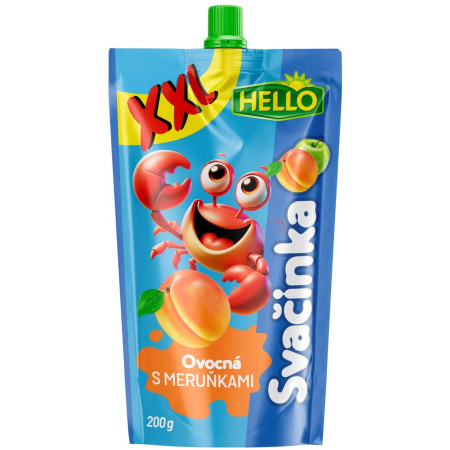 chi tiết Hello XXL Ovocná svačinka kapsička 200g Meruňka (10)