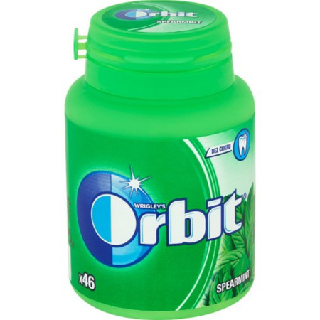 detail Orbit 46 žvýkaček v dóze 64g Spearmint (6)