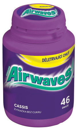detail Airwaves 46 žvýkaček v dóze 64g Cool Cassis (6)