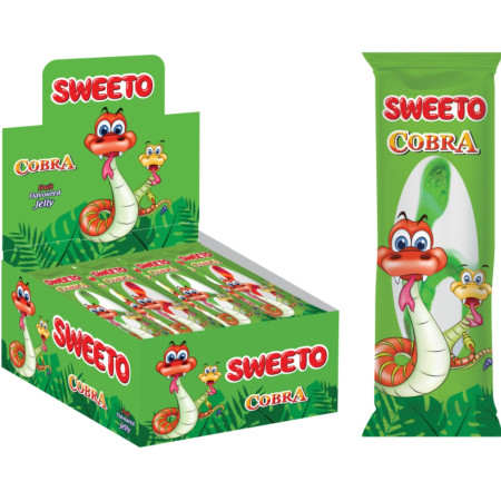 detail Sweeto želé 30g Gummy Cobra s ovocnou příchutí (24)