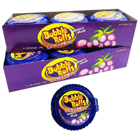 chi tiết Bubble Rolls 40g žvýkačky Grape (12)
