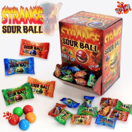 detail Žvýkačky 200ks Strange Sour Ball PFS01350