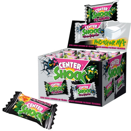 chi tiết Chupa Chups Center Shock žvýkačky 4g Monster 100ks Trvan. 09/2025