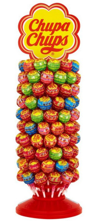detail Chupa Chups lízátko wheel 120ks stojan