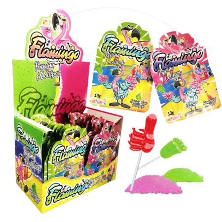 detail MP Flamingo Lollipop + popping lízátko 10g (36)