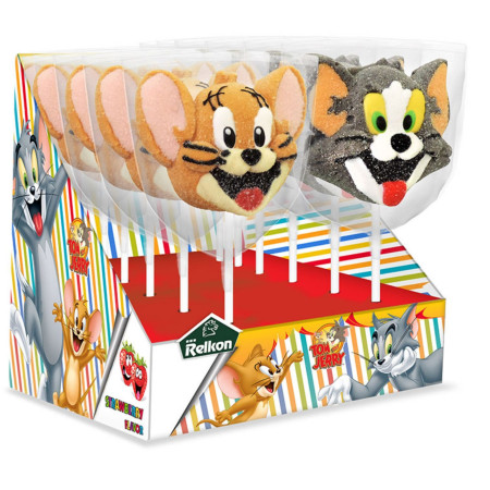 detail Relkon Marshmallow Lollipop 45g lízátko Tom a Jerry (12)
