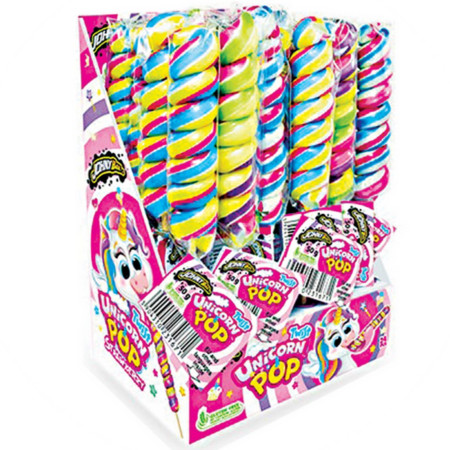 detail JohnyBee Mike Pop Twist Unicorn 50g lízátka (24)