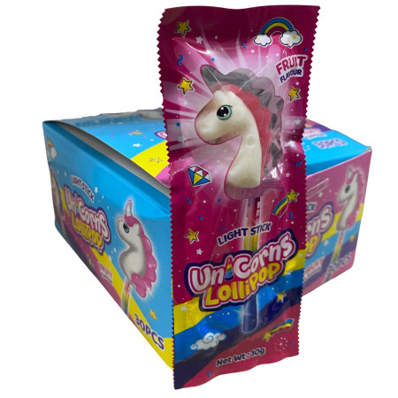 detail Unicorns Lollipop - Svítící lízatko 10g (30)